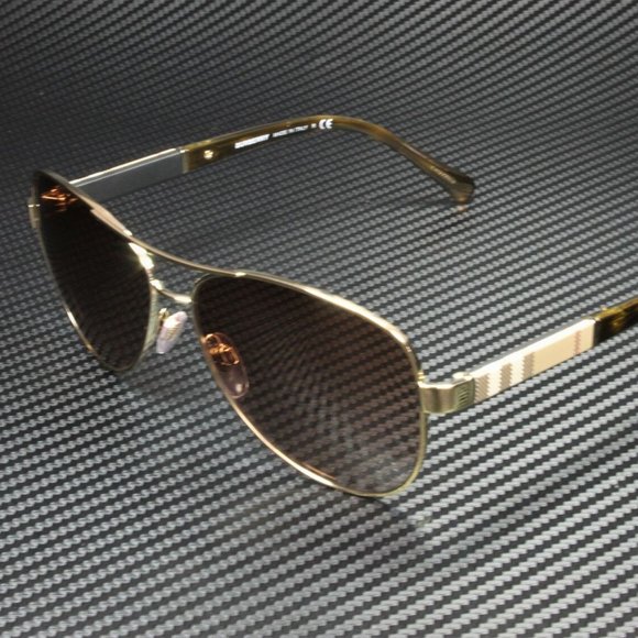 Burberry Golden Brown Gradient 59mm Sunglasses - Picture 1 of 5